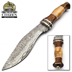 Damascus Steel Kukri Knife - CTK-1