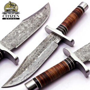 Damascus Steel Bowie Knife - CTB-4